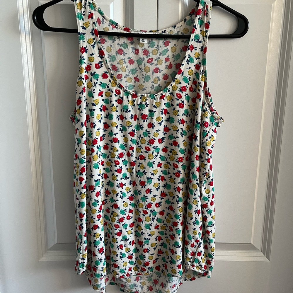 J Crew Factory Floral Tank-top